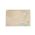 USA and Continents dry erase board