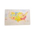 USA and Continents dry erase board