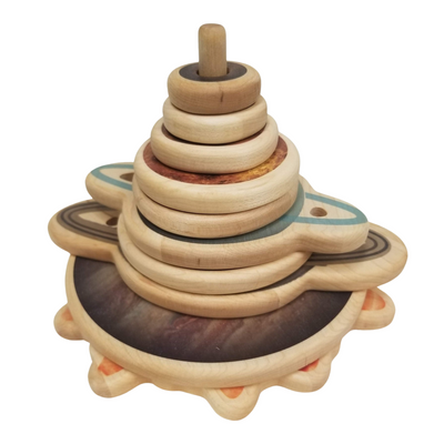 Solar system stacker -Wooden stacking toy