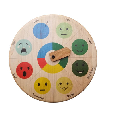 Emotion wheel with self regulation zones - emotion zones - social emotional learning SEL