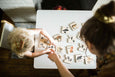 Animal tracks puzzle - wooden puzzle - montessori - waldorf - stocking stuffer - gift for nature lover - gift for kids