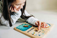 Wooden weather station - weather chart - weather board