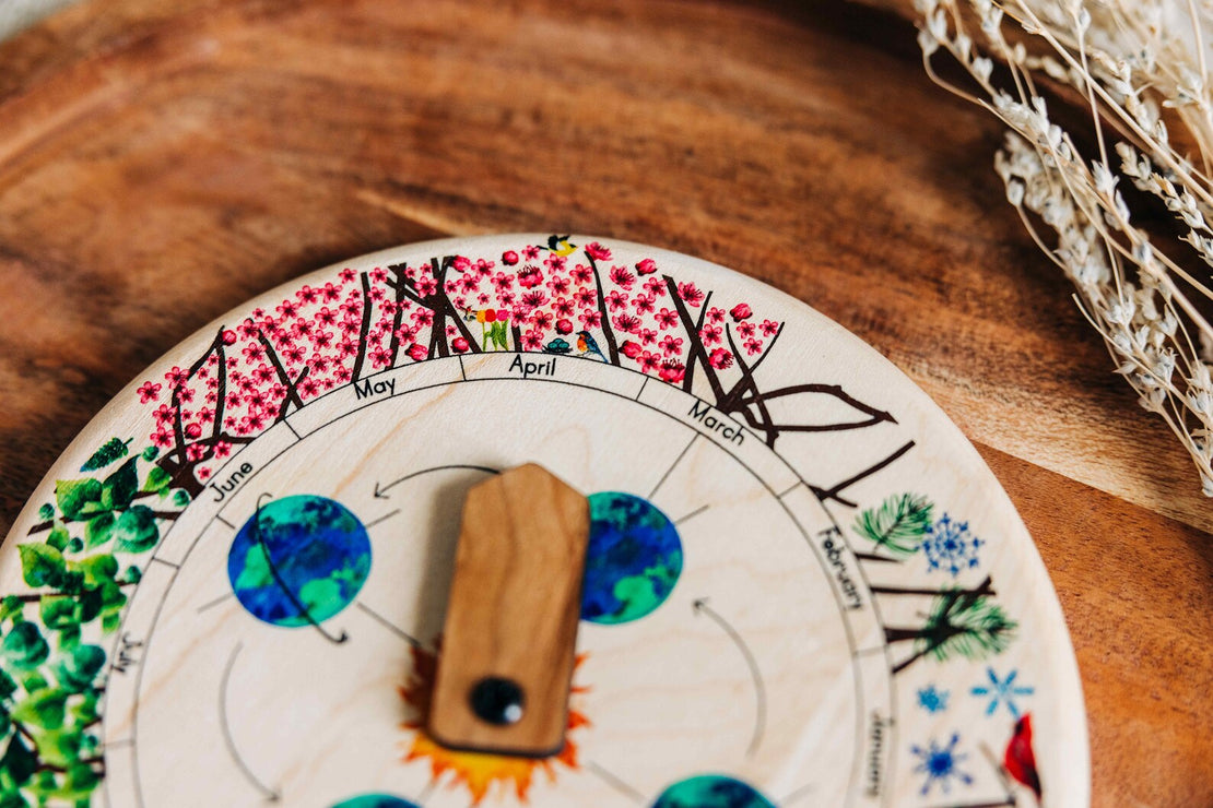 Seasons wheel - Circle time calendar - Month wheel
