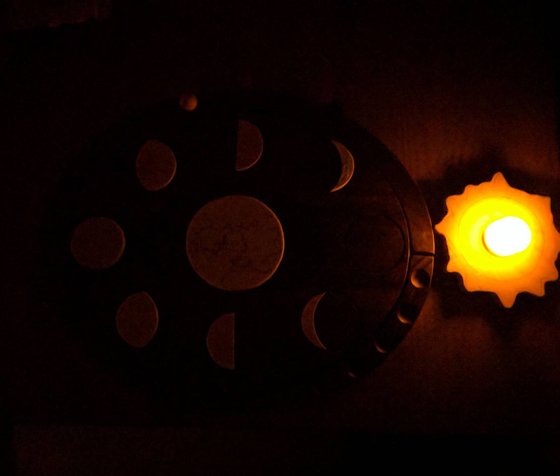 Moon phases puzzle - moon decor - Moon Calendar - Moon phases - total lunar eclipse - supermoon