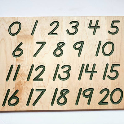 Montessori Math Toy - Number tracing board - Math manipulative - Math gift - Christmas gift