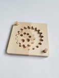 Wooden spirograph, toddler spiral drawing kit