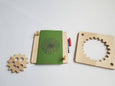 Wooden spirograph, toddler spiral drawing kit