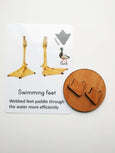 Bird feet playdough stamps, playdough stampers, educational toys, montessori