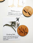 Bird feet playdough stamps, playdough stampers, educational toys, montessori