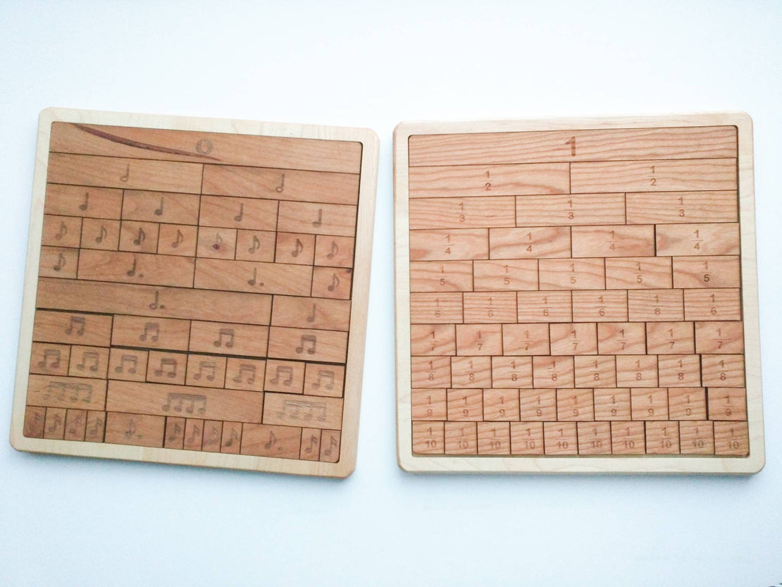 Music fraction bars, musical notes, musical rests, classical conversations, educational toys