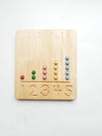 Number counting board, five board, toddler number board, educational toys, Montessori