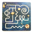 Prewriting maze - form drawing - finger maze - marble maze - space gift - Christmas gift - stem toy