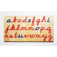 Cursive alphabet tracing board - wooden alphabet board - wooden tracing board - Montessori - Waldorf