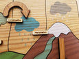 Water cycle puzzle, wooden puzzle, Earth day