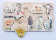Mushroom wooden puzzle