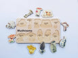 Mushroom wooden puzzle