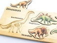 Wooden dinosaur puzzle - dinosaur toy - wooden dinosaur toy - dinosaur - dinosaur birthday gift- Christmas gift - gift for kids