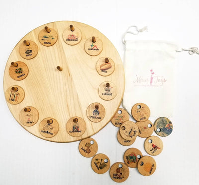 Home Learning Toys for Children- Child's chore chart - visual calendar - kids planner