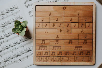 Music fraction bars, musical notes, musical rests