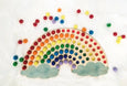 Color sorting toy - rainbow colors - color matching game - wooden rainbow - sorting tray - Montessori classroom