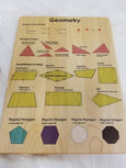 Polygon geoboard - geometry board - Geo board - Math manipulative - Montessori