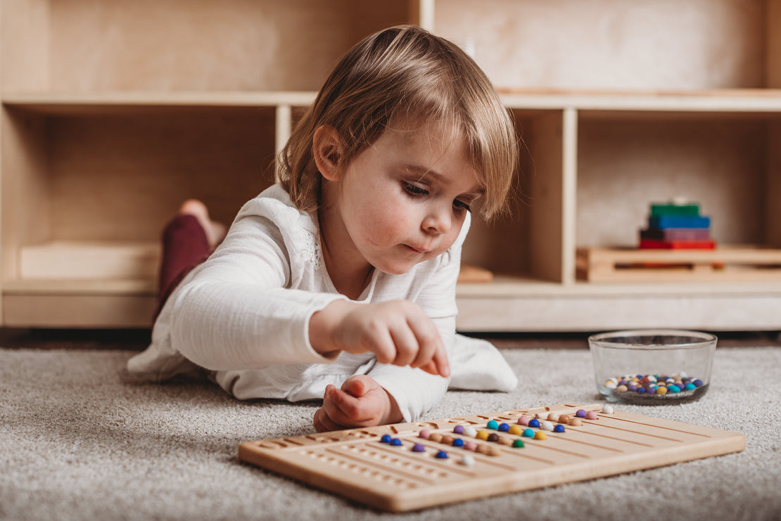 Number counting board - Number tracing board - Montessori counting board - Ten board