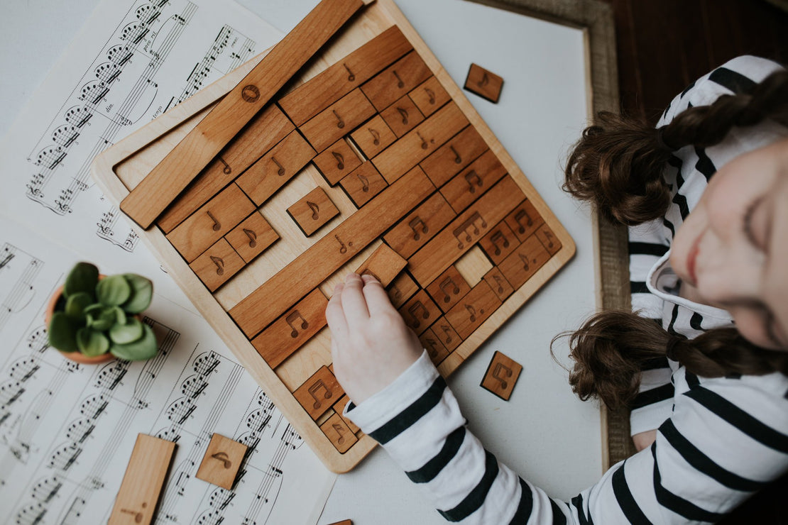 Music fraction bars, musical notes, musical rests, classical conversations, educational toys