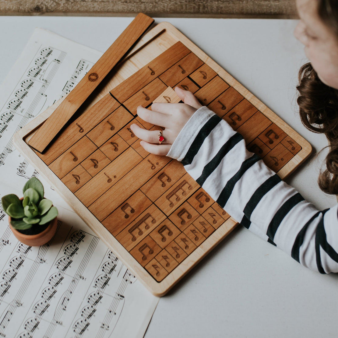 Music fraction bars, musical notes, musical rests, classical conversations, educational toys