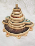 Wooden stacking toy - solar system stacker - educational gift -christmas gifts -gift for kids -solar system toy-wooden stacker-toddler toy