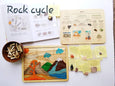 Rock cycle puzzle - Rocks and minerals - Montessori puzzle - Earth science - volcano puzzle - Geography - geology - stem toy - science