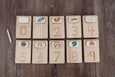 SECONDS Number tracing cards with space for tiles - Montessori sandpaper numbers - Learn numbers