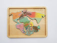 Plate tectonics puzzle - Pangaea puzzle - pangea - continental drift - Montessori toys - Geography gift - stem toys - wooden toys - teacher