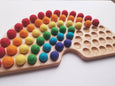 Rainbow color sorting toy -montessori materials