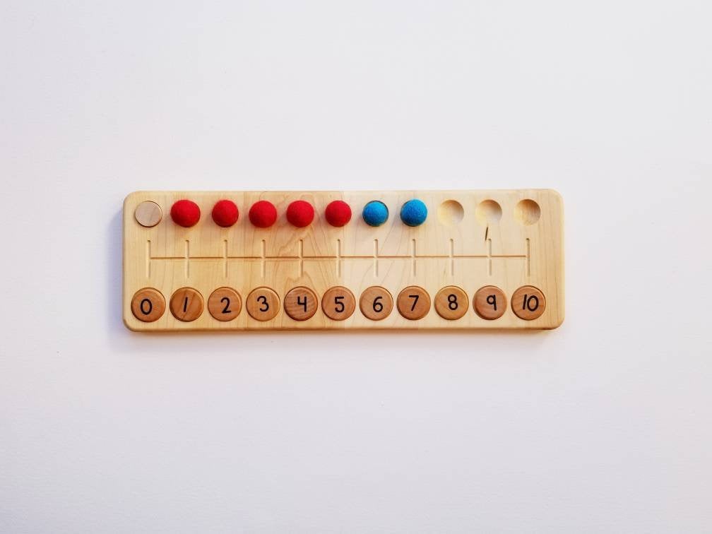 Number line board - skip counting - Montessori