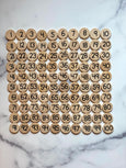 Counting coins for double sided hundred board and Arithmetic board