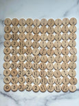 Division coins for double sided hundred board and Arithmetic board