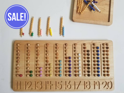 SECONDS/IMPERFECT Teen board - 11-20 Number counting board