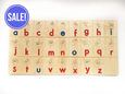 Wooden Sign language board - ASL board in Montessori colors - educational toys - back to school