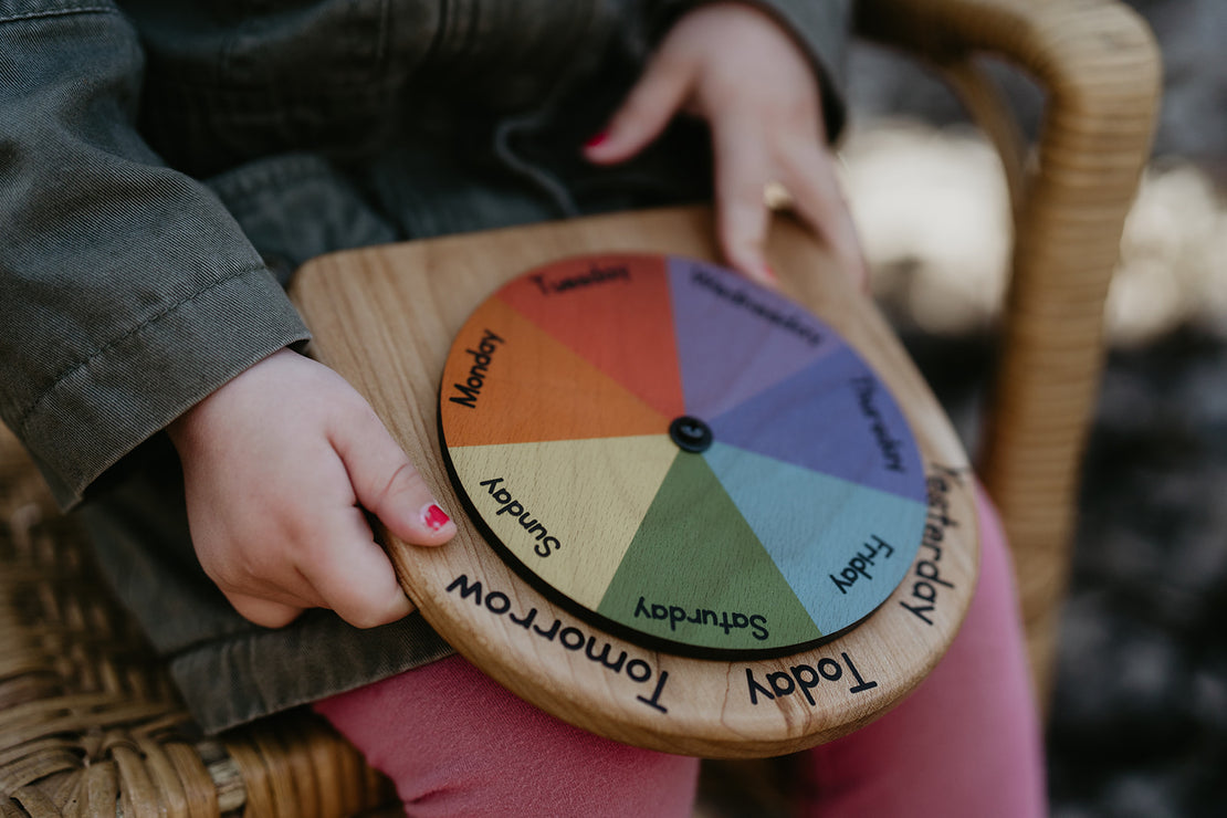 Days of the week wheel - Circle time calendar