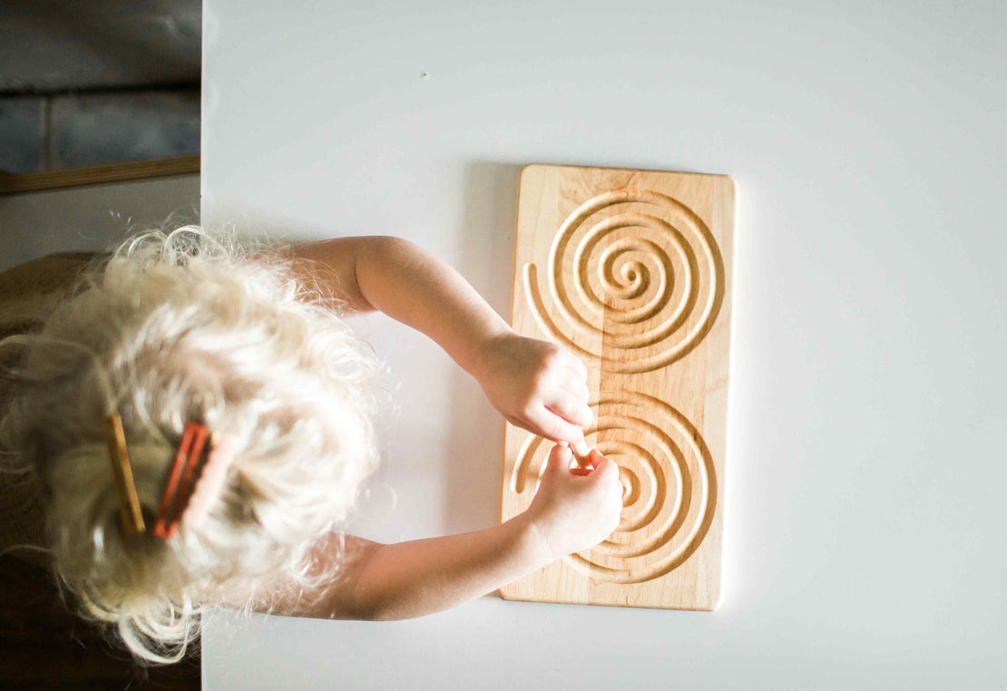 Figure Eight & Double Spiral Reversible Tracing Board