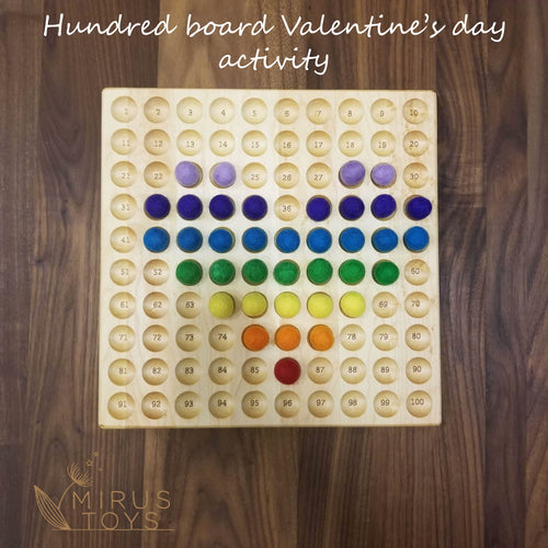 Hundred chart activity for Valentine's day | Hundred board activity #1