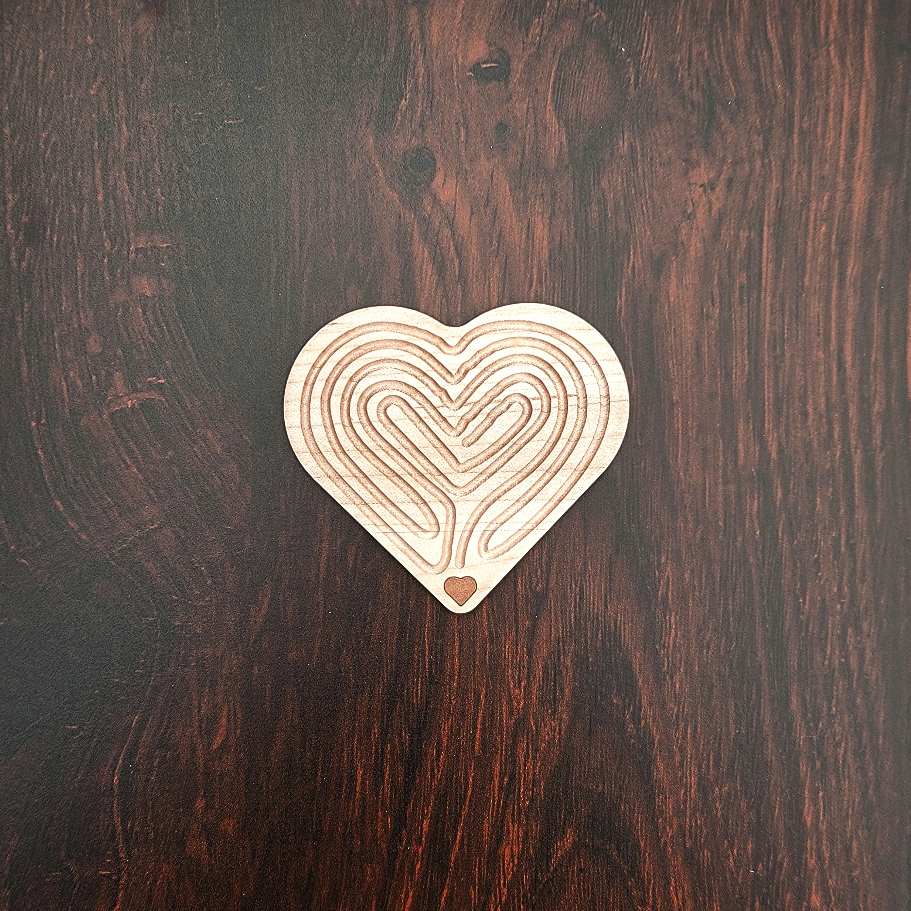 Pocket Heart Labyrinth - Handcrafted Educational Toy for Kids Mindfuln ...