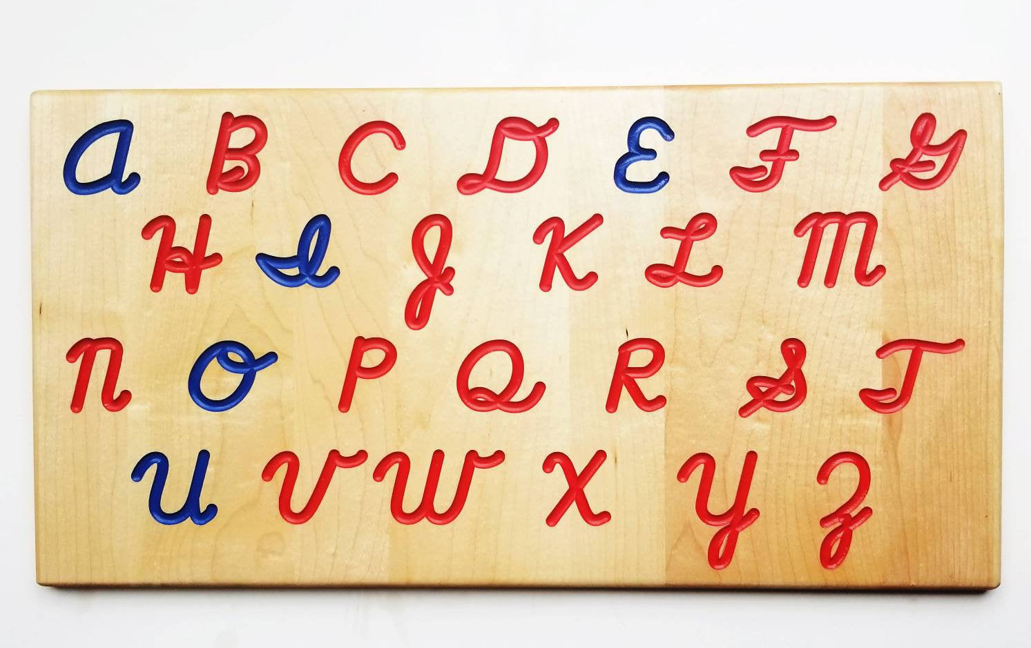 SECONDS/IMPERFECT Cursive alphabet tracing board – MirusToys